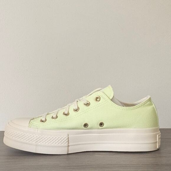 Converse Women's CTAS Lift Neon Oxfords Size 9 Citron A09913F NWT - Picture 6 of 9